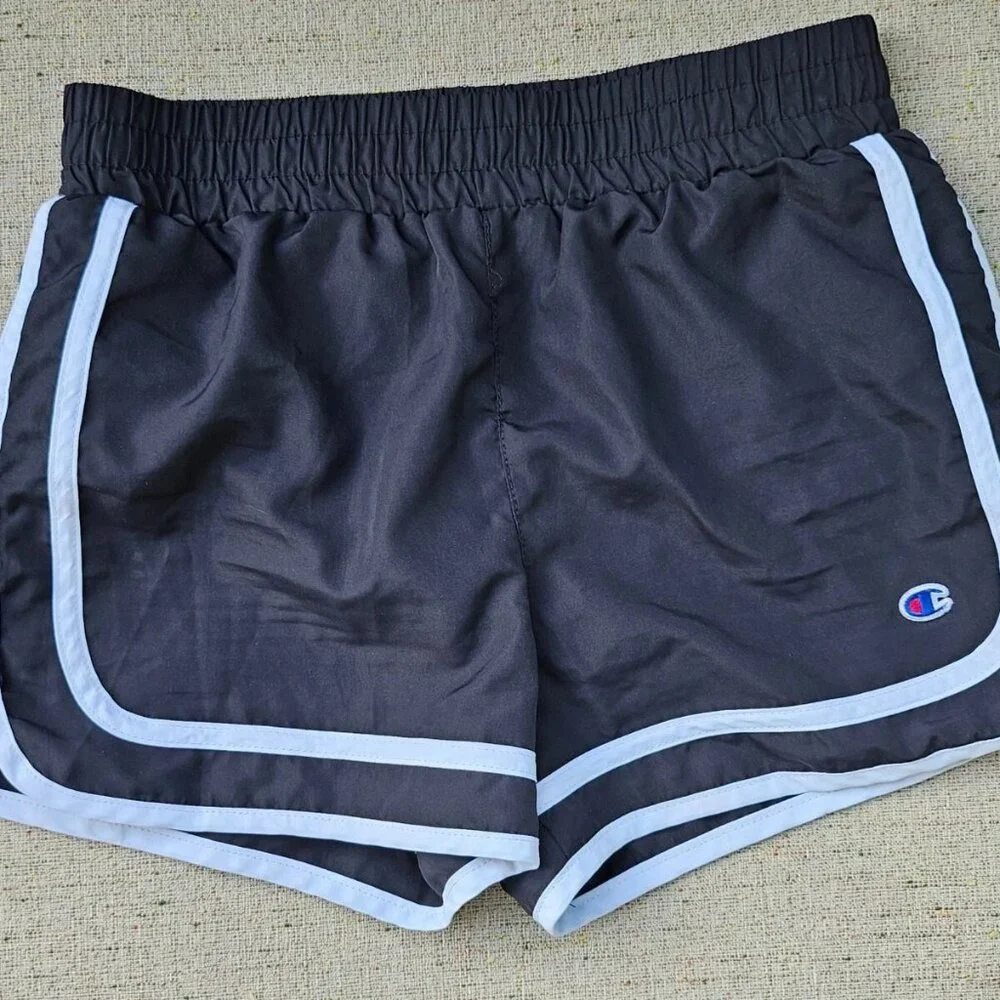 Champion Authentic Athletic Wear Women Shorts Black Sport Short Shorts Size M - Picture 1 of 8
